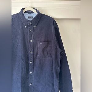 Vintage Izod Men’s Corduroy Button Down Shirt